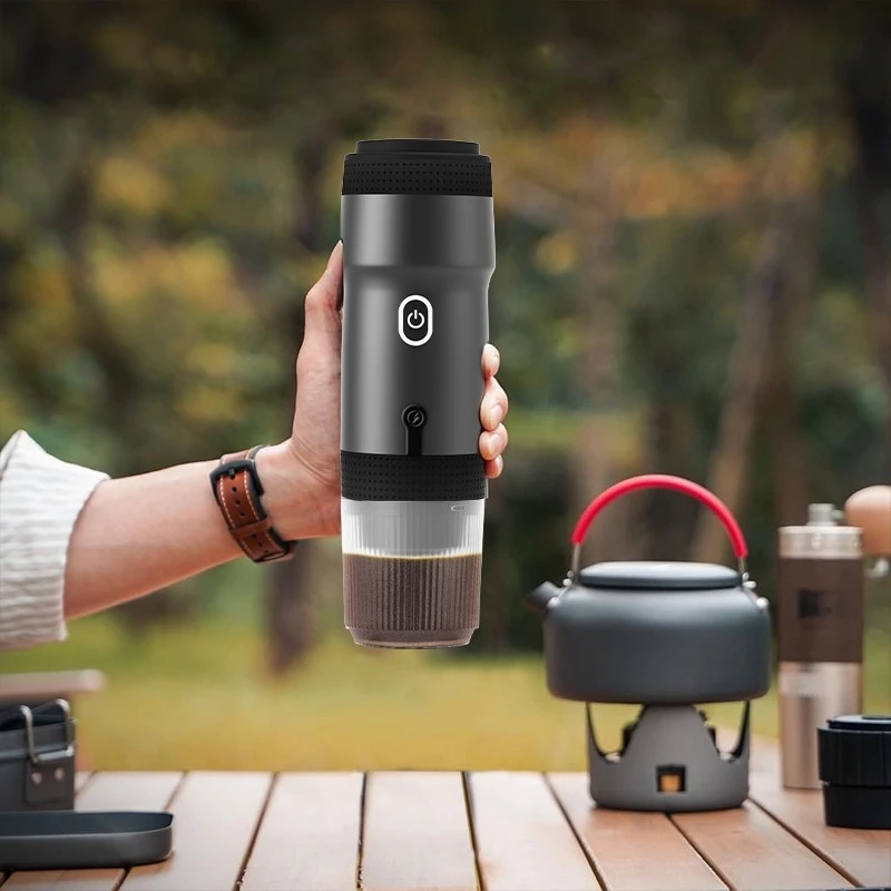 Portable Capsule Coffee Machine Fully Automatic Italian Espresso Mini Outdoor Travel Capsule Coffee Powder New Style