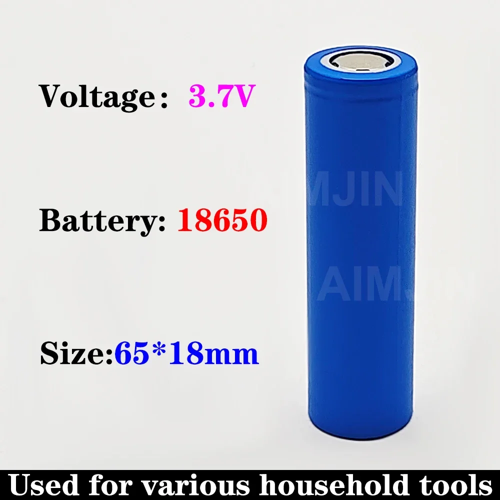 18650แบตเตอรี่แบบชาร์จได้3.7V 2000mAh พร้อมความสามารถในการชาร์จแบตเตอรี่ลิเธียมไอออนแบบชาร์จไฟได้สำหรับการโกนหนวดคอมพิวเตอร์แบบรีโมท