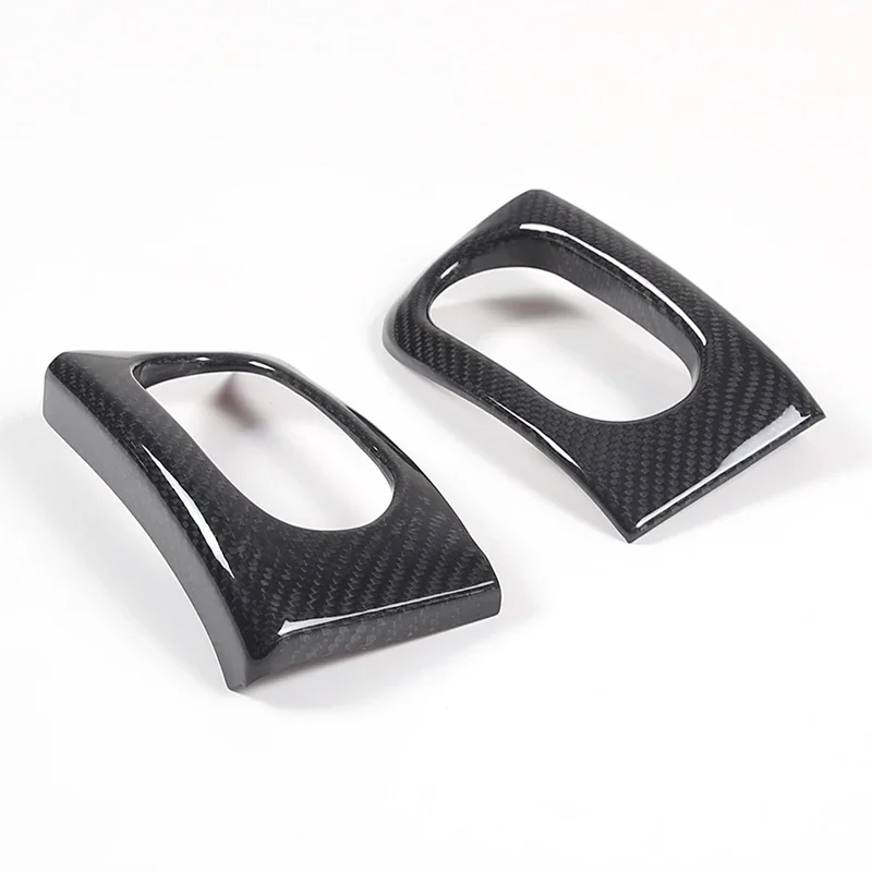 Para 2005-2013 chevrolet corvette c6 fibra de carbono real painel do carro lateral ventilação de ar quadro adesivo acessórios interiores do carro 2 pçs