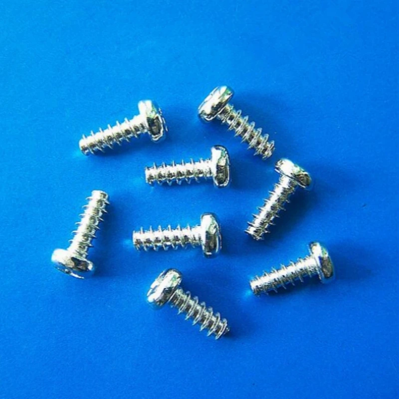 PB1.2 M1.4 1.7 M2 2.3 2.6 2.8 M3 *2 3 4 5 6 7 8 10 12mm silver or black round head cross phillips Flat tail self-tapping screws