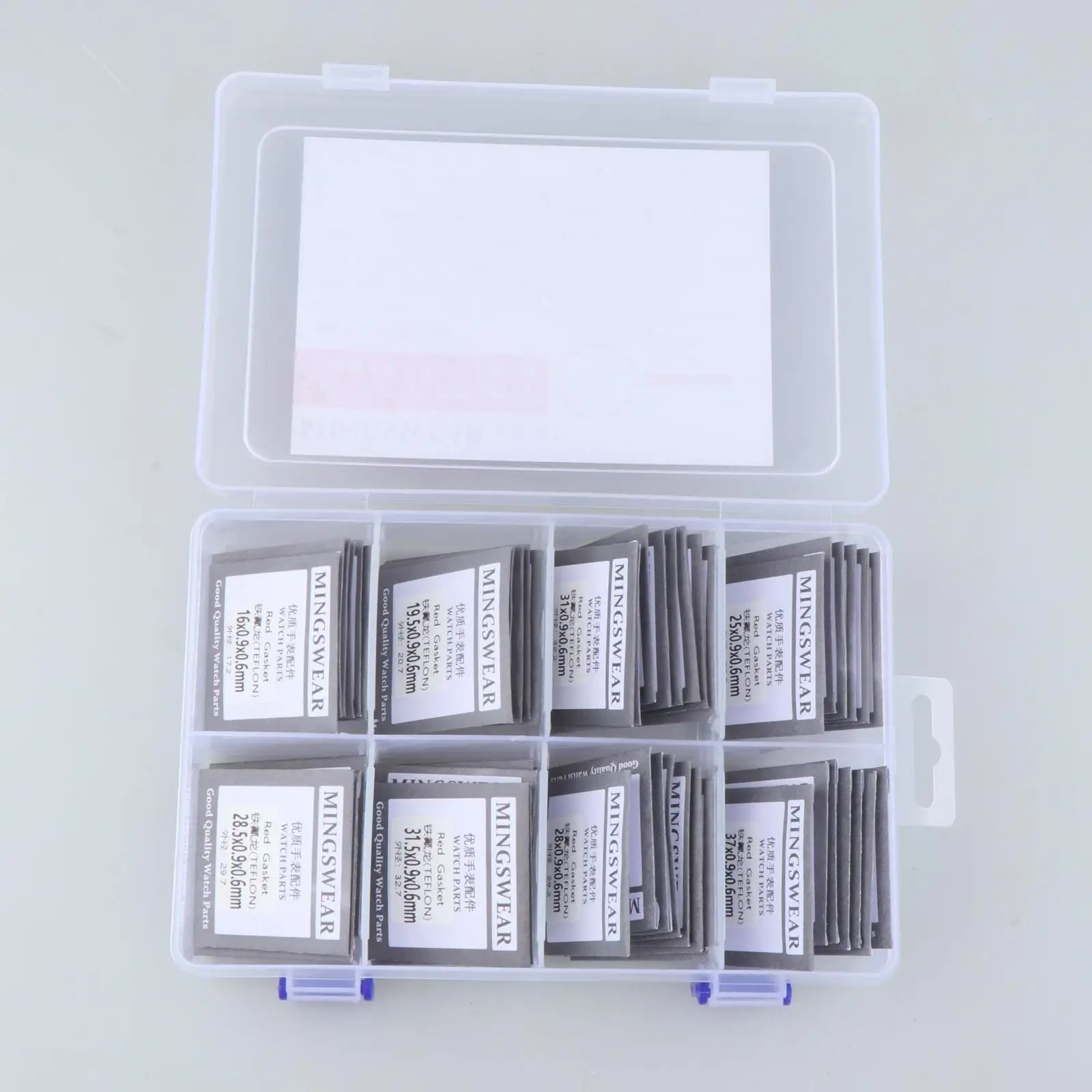 49Pcs Watch Back Cover Gaskets Watch Accessories Watchmaker Repair Tools Replacement 16-40mm Diameter O Ring Watch Rubber Gasket