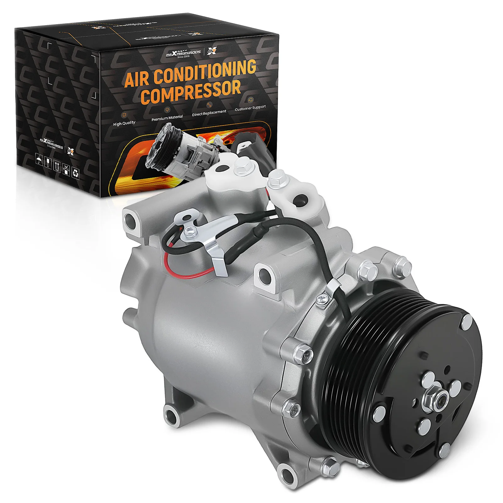 AC Compressor for Honda CR-V 2.4L 2002-2006 38810PNB006 HS110R 7PK 98mm Pulley New