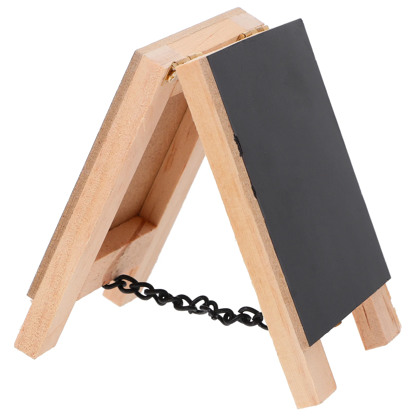 Vertical Graffiti Blackboard Double Sided Chalkboard Mini Tabletop Wall Base Stand Ornament Wood With