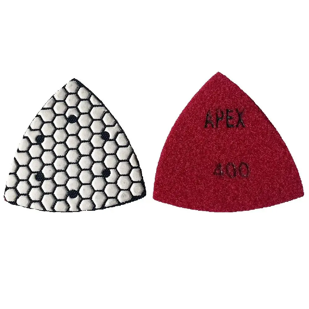 

1Pc Triangle Diamond Dry Polishing Pad Stone Marble Quartz Stone Granite Grinding Universal Polishing Disc