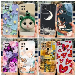 For Xiaomi Redmi 10C Case Redmi 10A Colorful Painted Cover Soft Silicone Phone Case For Xiaomi Redmi 10C 10 C Redmi10 Back Cover