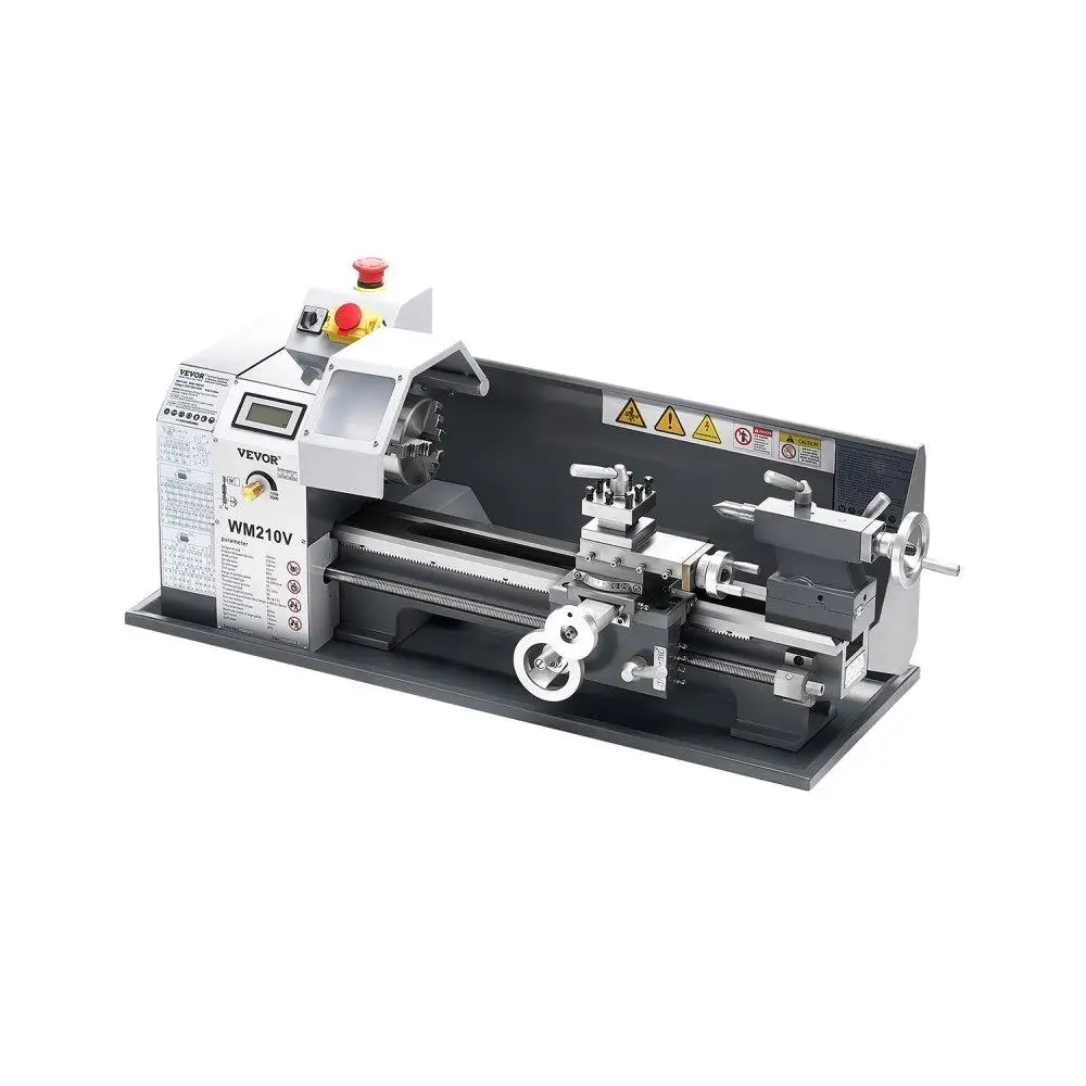 

8 inch by 16 inch Metal Lathe 550W Benchtop Machine Variable 0 to 2500 RPM Tool for DIY and Hobbyists