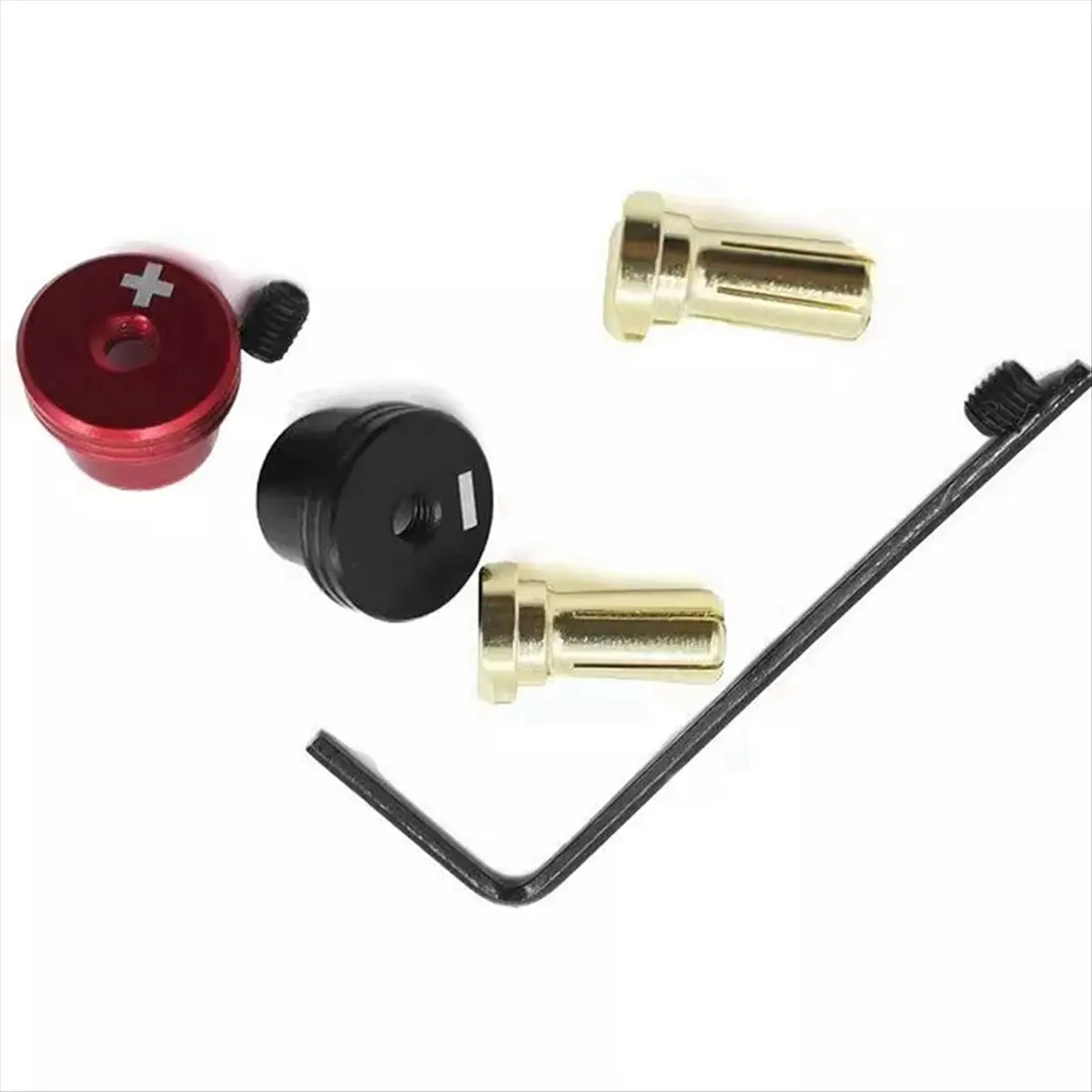 T34C Welding-Free Hard Shell Metal Heatsink 5mm Banana Plugs Set for RC Lipo Battery RC Drone Airplane Model Car Tools 5mm