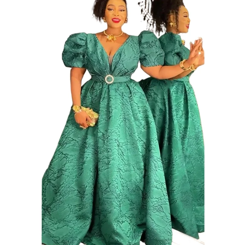 

Plus Size Evening Dresses for Women African Luxury Gown Elegant Turkey Muslim Wedding Party Long Dress Ankara Ladies Clothing