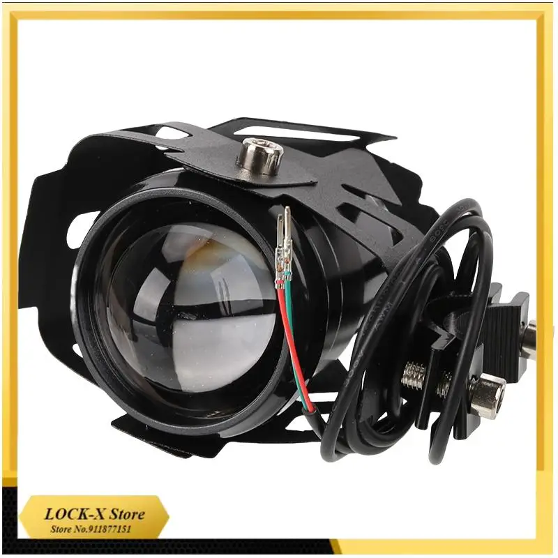 سكوتر 3000LMW U7 LED المصابيح الأمامية القيادة مع القرن أضواء الضباب ل سكوتر كهربائي دراجة نارية الملحقات العالمية