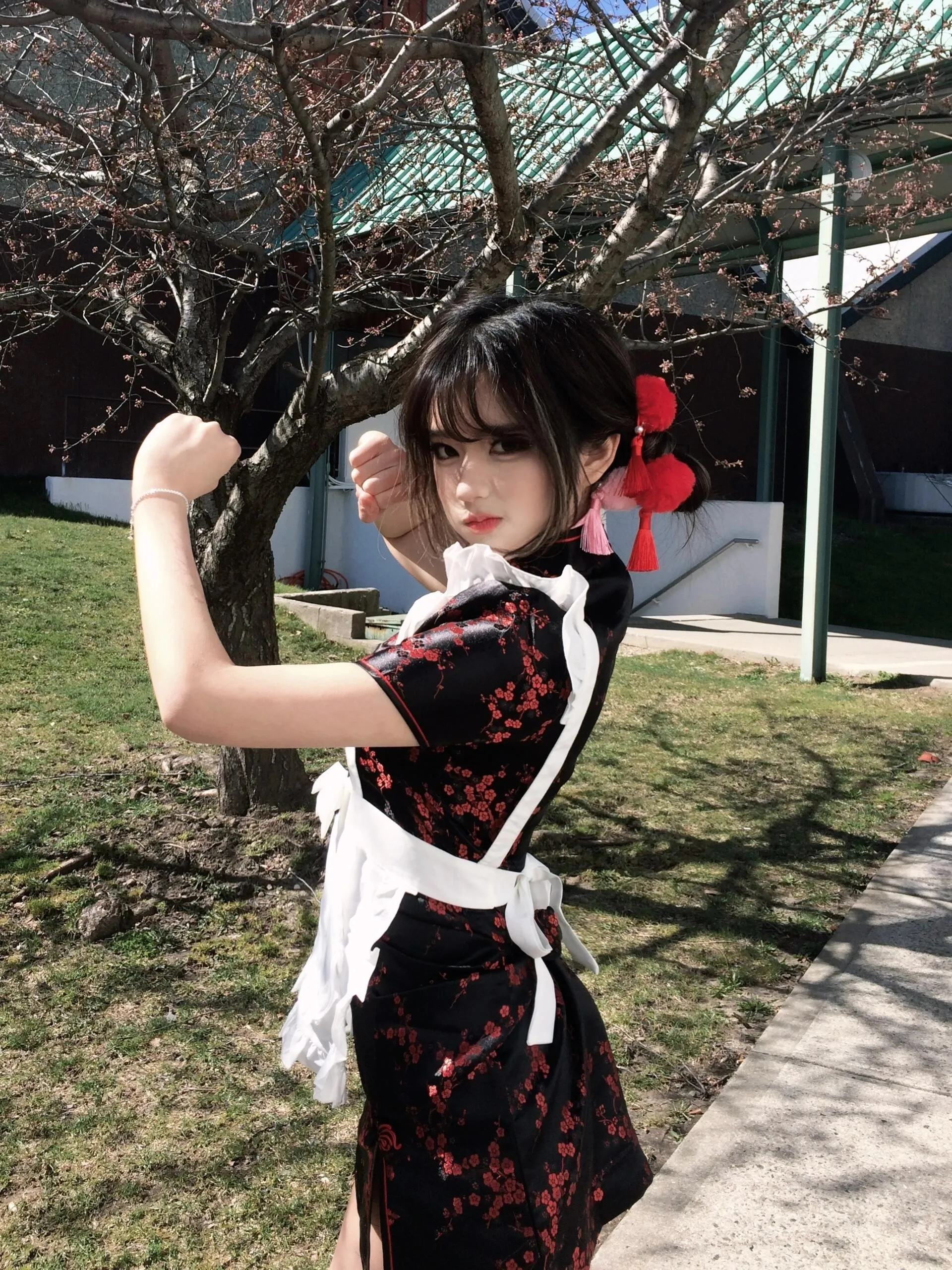 Nieuwe Chinese Sle Dr Halloween Cisas Cosplay orm School orm Maid orm ort Sve Lage Split