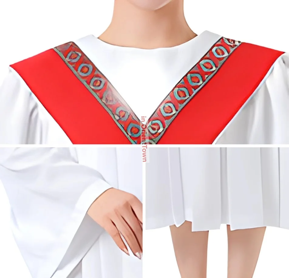 Hymn Gedicht Gewaad Prediker Heilig Kledingstuk Koor Verticale Kleding Rood Groen Paars Kleur Murphy Anthem Kerk Zingen Kostuum JT006