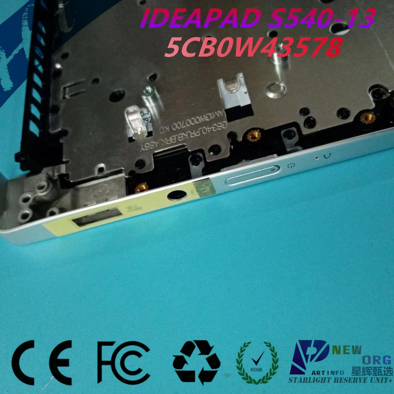 Imagem -05 - Assembleia Palmrest Teclado do Portátil para Lenovo Ideapad S54013 Iml Lenovo Yoga São Itl 81xa 82h1 82dl Pro-13 82h2 Sliver 5cb0w43578