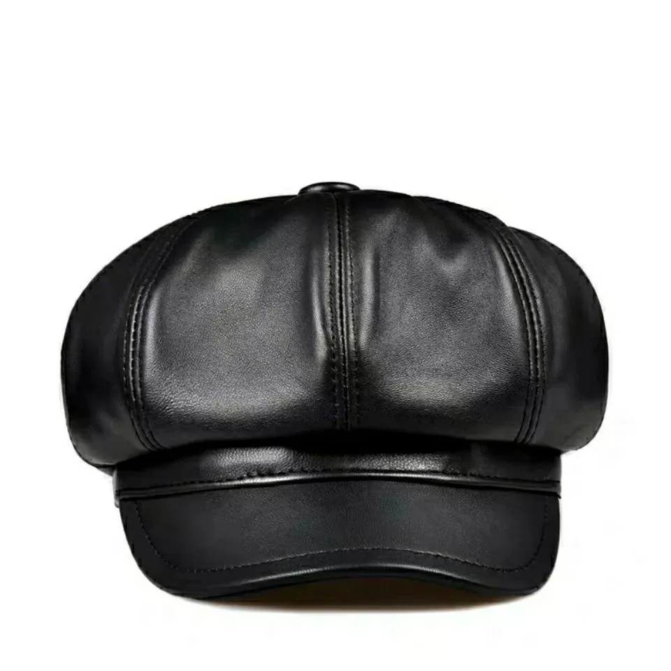 

Spring autumn winter korean unisex hats, fashion caps trend real sheepskin hat free shipping