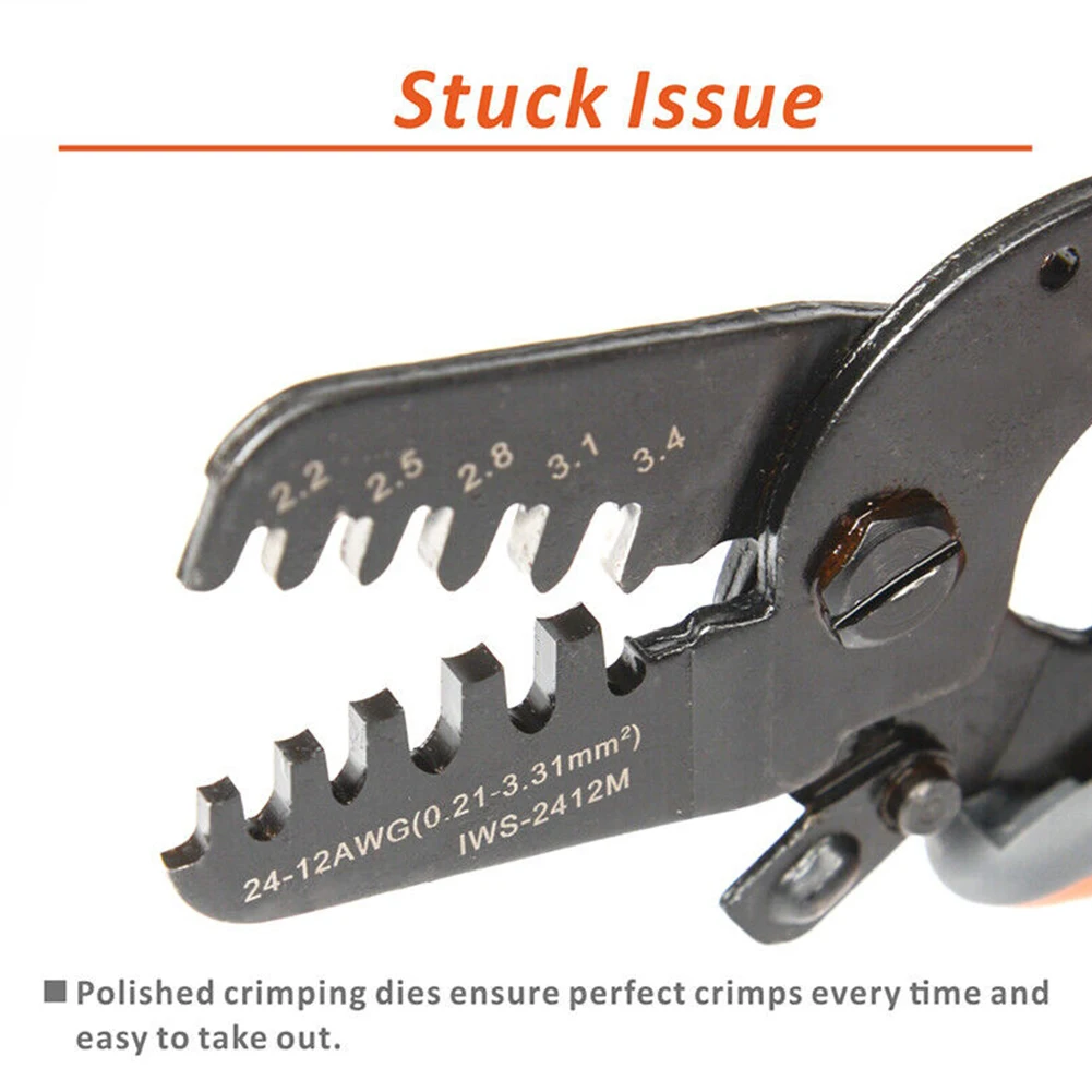 IWISS-IWS-2820M Micros-Open Barrels Crimping PlierIWS-2412M JAM-MolexTyco-JST Terminals And Connectors Hand Crimper Tool