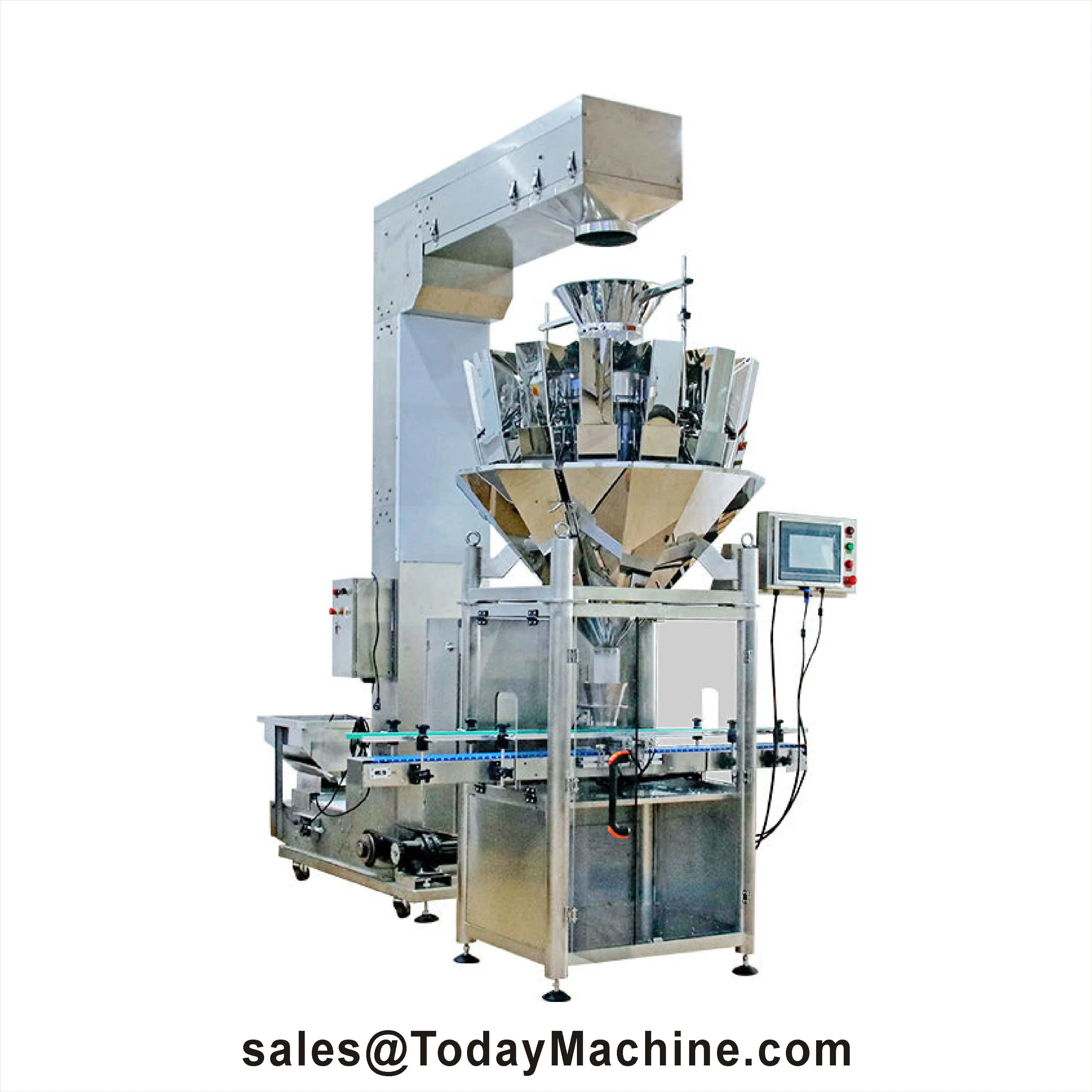High Precision 10 Head Multihead Weigher Automatic Weighing Filling Machine Food Packing Machine