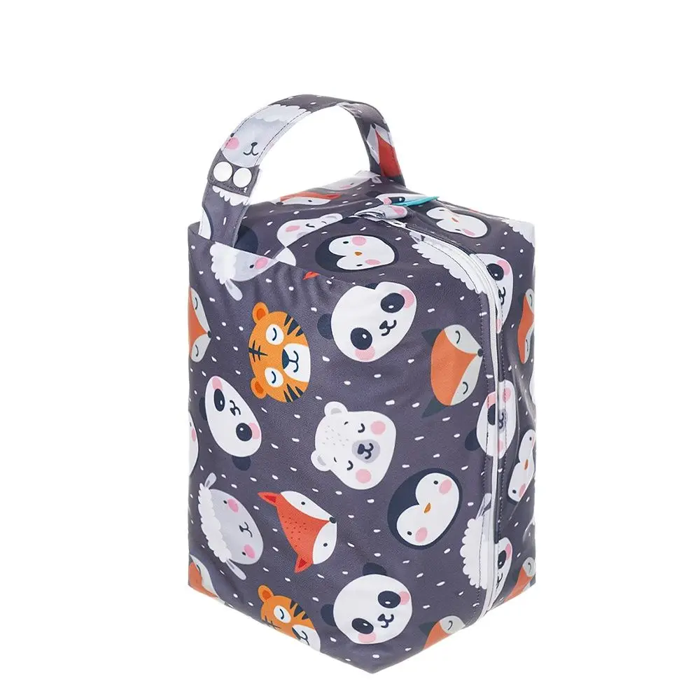 HappyFlute 2Layers PUL Baby Diaper Pods Reusable Waterproof Fashion Prints Waterpro Snap Handle Mum'S Storage Travel Nappy Bag