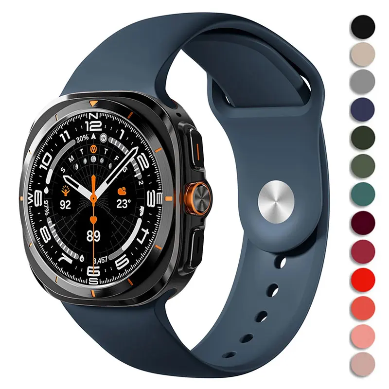 

Silicone Band For Samsung Galaxy Watch Ultra Strap 47mm sport Loop Bracelet correa belt for Samsung Galaxy Watch 7 ultra 47 mm