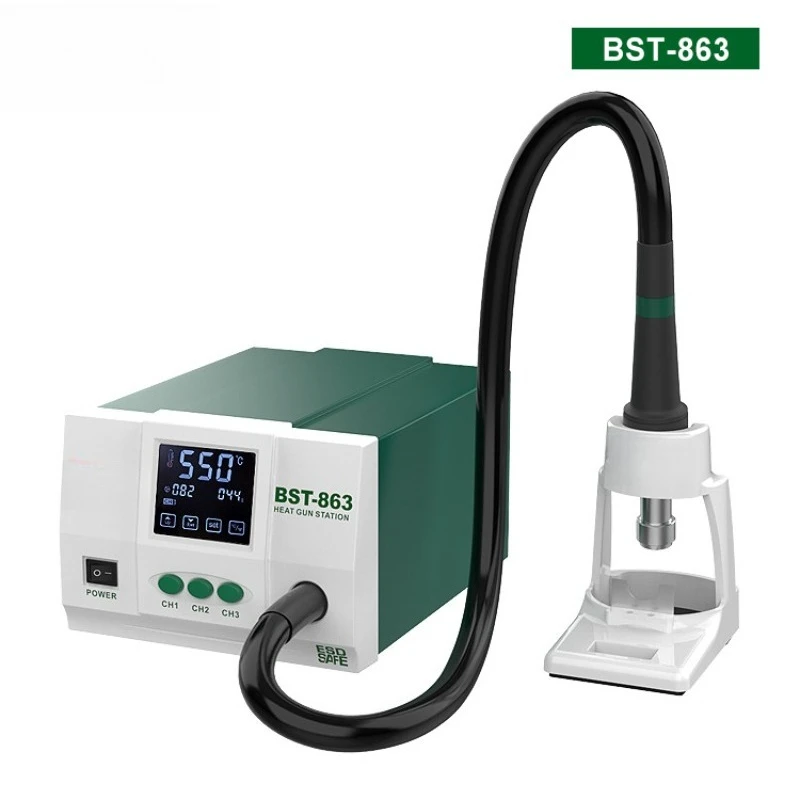 Hot air gun desoldering table 863 digital display intelligent temperature control desoldering table 1200W brushless motor