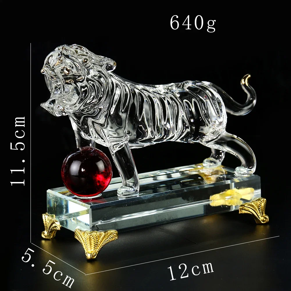 Cartoon Twelve Zodiac Signs Mouse Tiger Crystal Glass Faceted Prism Craft Wealth Feng Shui Ornament Figurines Wedding Home Decor