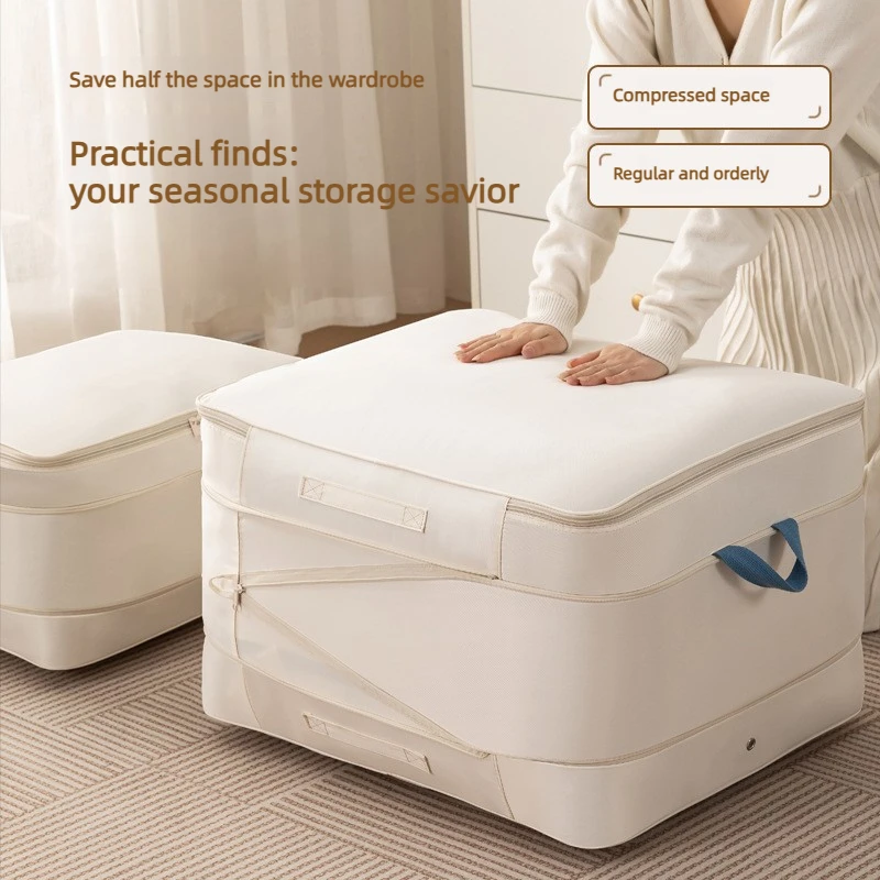 

Non-Vacuum Clothes Quilt Storage Bags, Dustproof Seasonal Organizer, Travel Home Multi-Purpose Bags for Underwear Bras Laundry