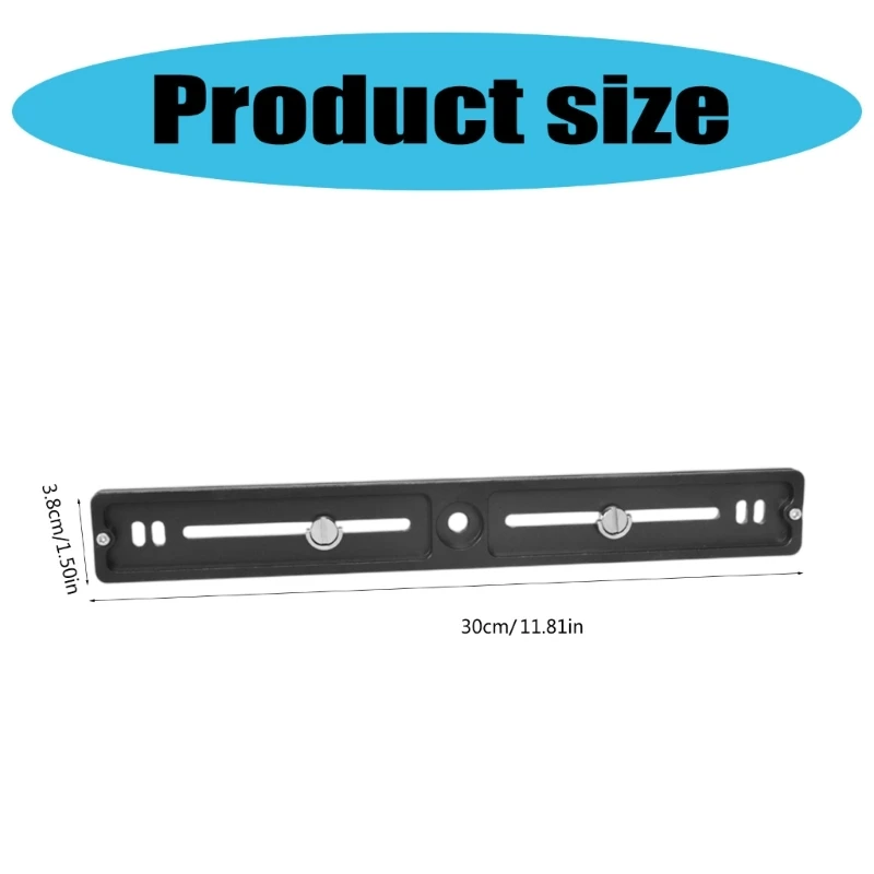 Quick Release Clamp Plate Dslr Camera Long Plate Tripod Monopod Mount Adapter 300mm For Arca Swiss Ballhead