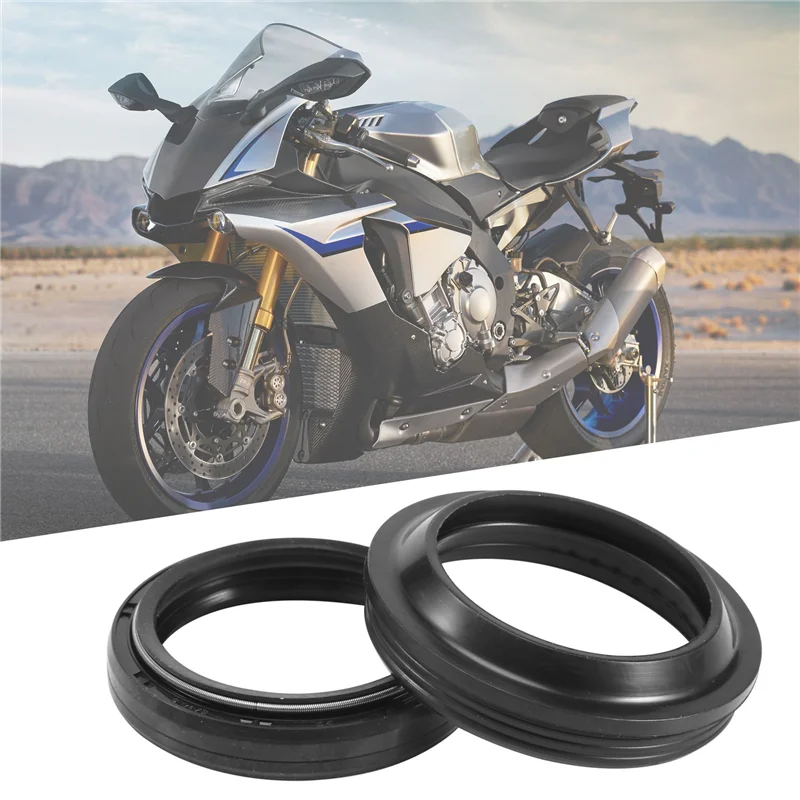 AC52-Motorcycle Front Fork Dust Seal And Oil Seal For Yamaha FZS600 FAZER YZF-R1 XT600 XT600E XT FZS 600