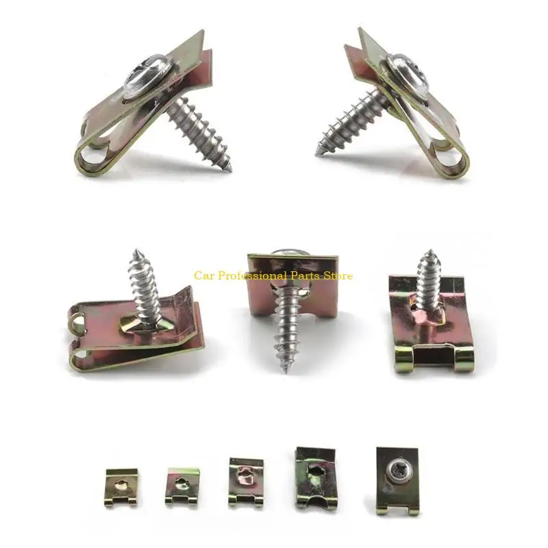 

R53D 200x Spire Clips Chimney U-Nuts Clips Speed Clips Fasteneres Assorted Kits