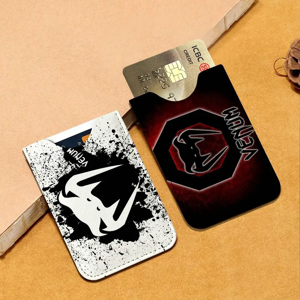 Fashion-V-venumS Universal PU Leather Slim Card Wallet, ID Credit Card Organizer, Compact Portable Holder for Outdoor