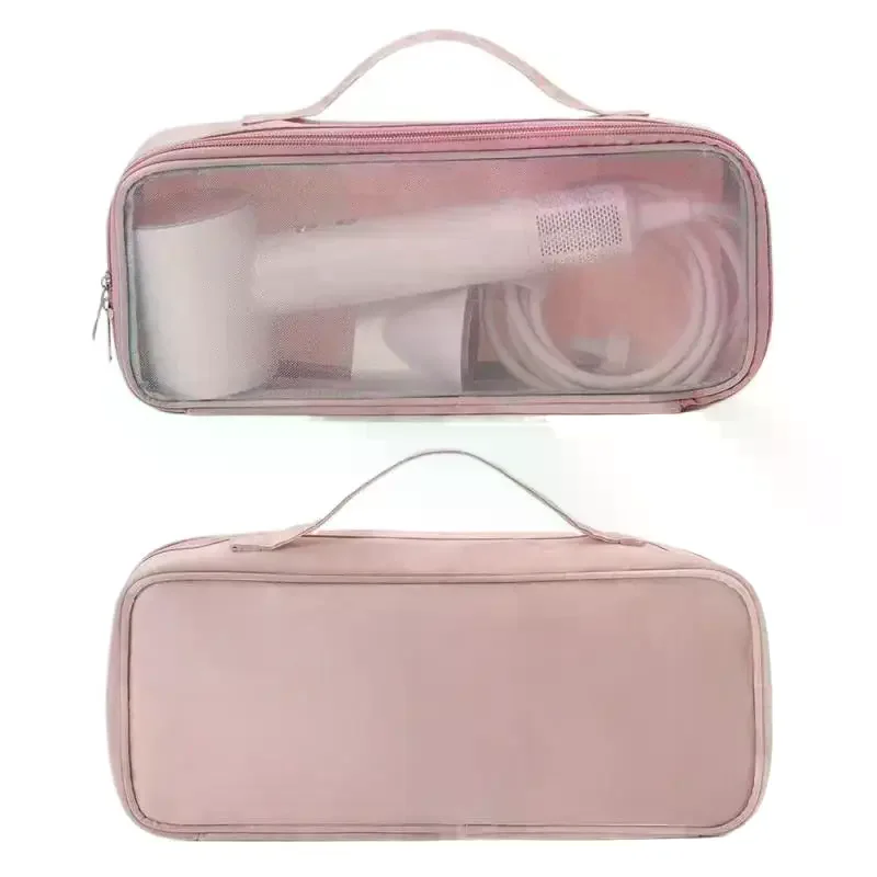 Hair Dryer Carrying Case Curling Iron Straightener Storage Case Clear Window Storage Bag Portable Travel Case Storage