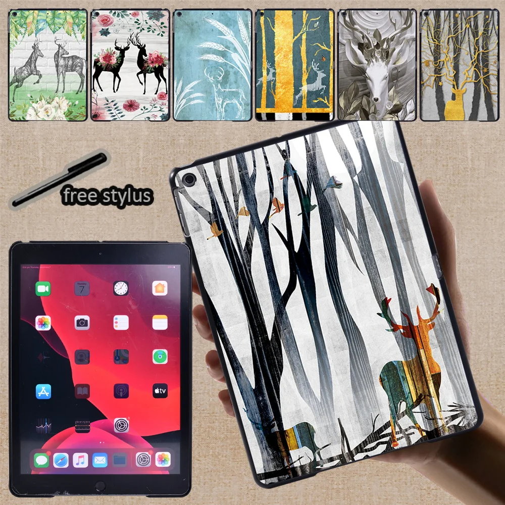 

Tablet Hard Shell Case for Apple IPad Air 1 2 3 4 5/Ipad 2 3 4/iPad 5th/6th/7th/8th/9th/Mini 1 2 3 4 5/Pro 11 Deer Pattern Cover