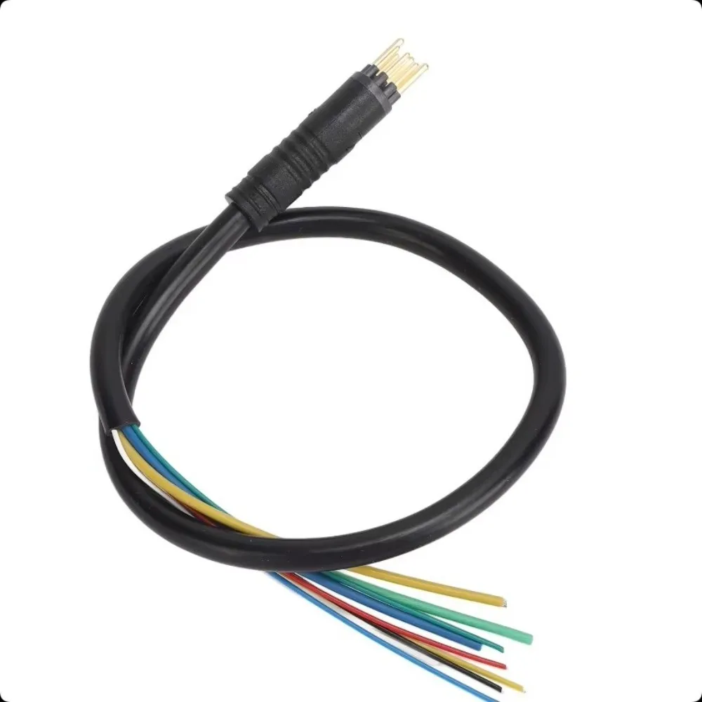 9 Pin Electric Motor Wire Waterproof Copper Electric Scooter Wire Lightweight Black Scooter Motor Wire For Change Bike To E-bike