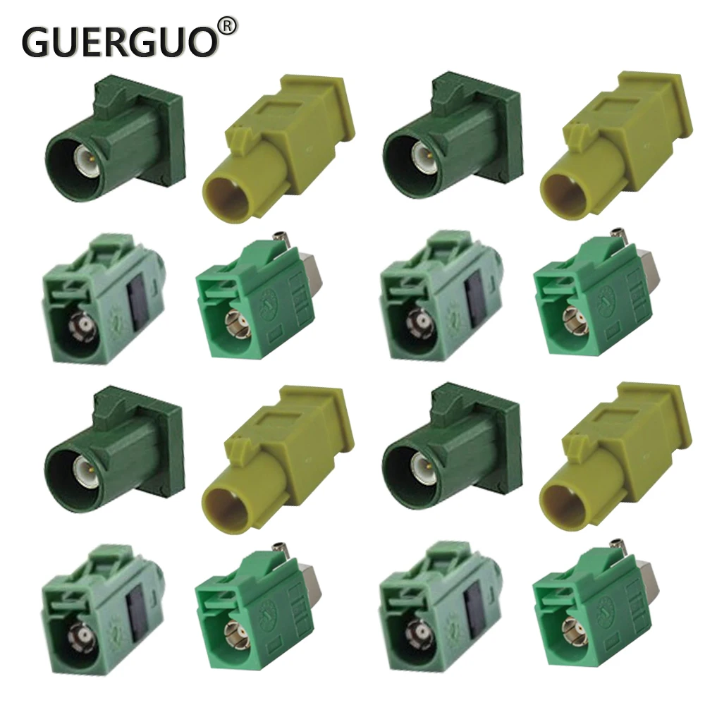 50-1.5 Universal Fakra E Male Female Jack Plug Connector Soldering RF Coaxial Wire Connectors for RG316 RG174 Pigtail Cable