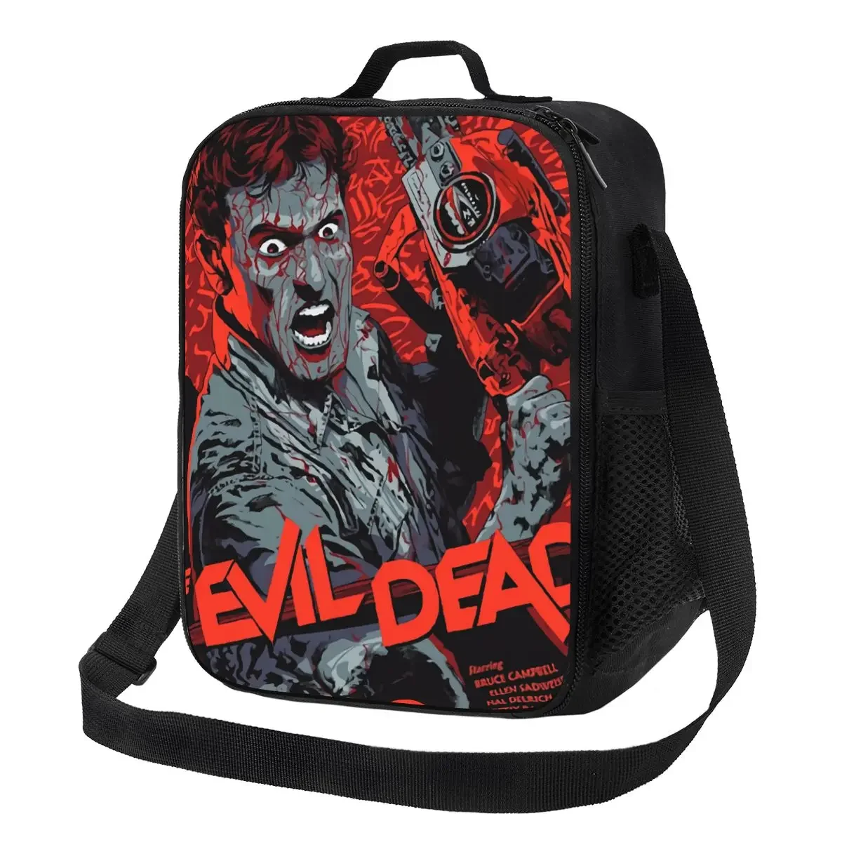 

Evil Dead Resuable Lunch Boxes for Women Multifunction Supernatural Horror Movie Thermal Cooler Food Insulated Lunch Bag School