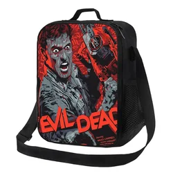 Evil Dead Resuable Lunch Boxes for Women Multifunction Supernatural Horror Movie Thermal Cooler Food Insulated Lunch Bag School