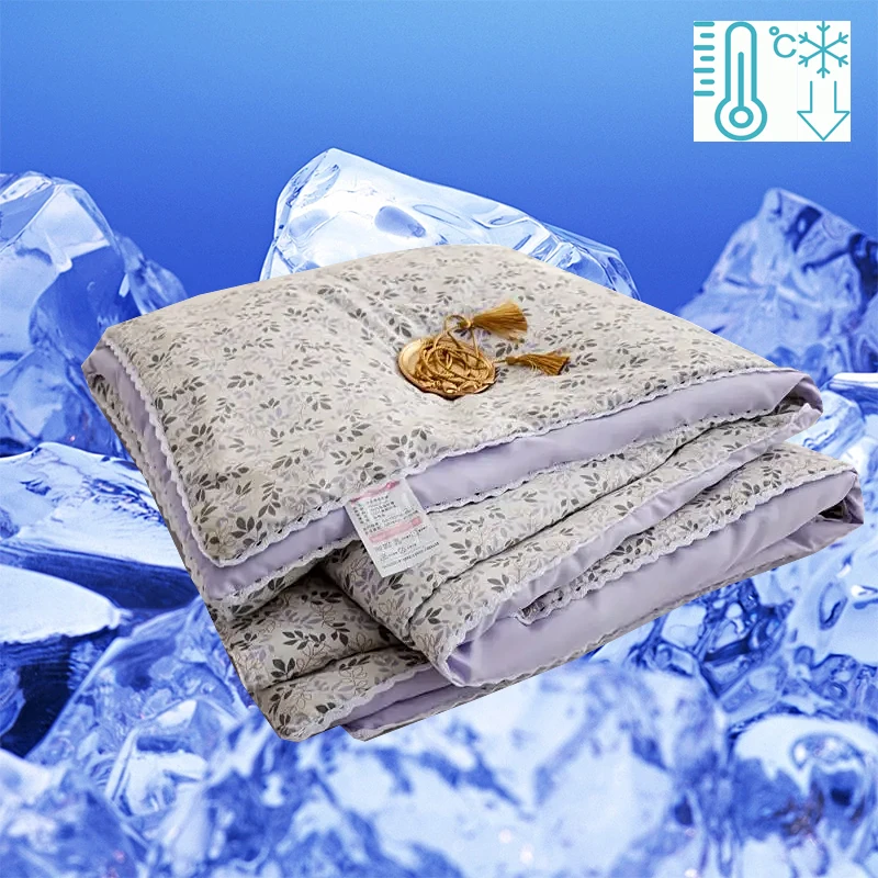 

Cool Quilt Four Seasons Air Condition Thin Blanket Summer Quilt Blue Washed Cotton Air-conditioning Cooling Summer Double Quilts