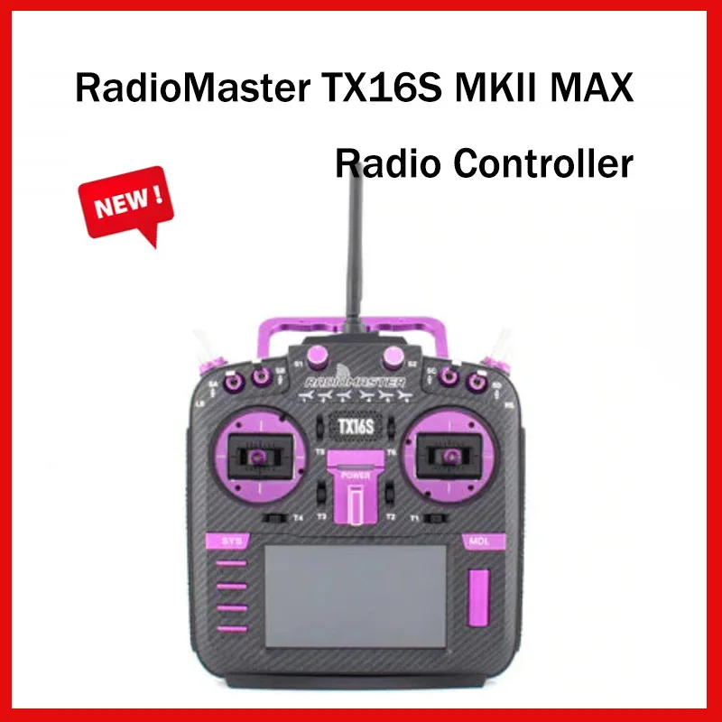 

RadioMaster TX16S MKII MAX Radio Controller Joshua Bardwell Edition Multi-Module Compatible Radio Control Transmitter