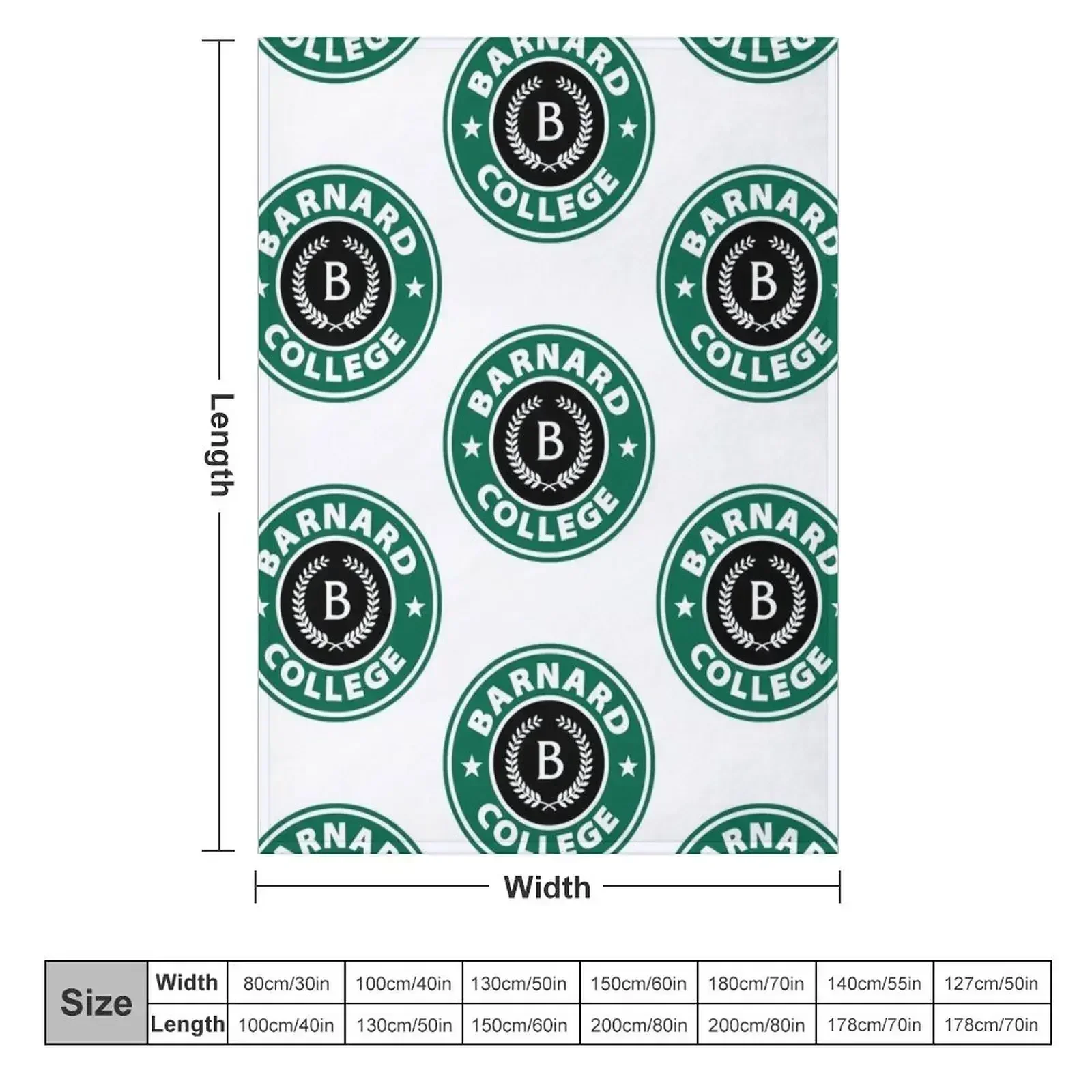Barnard College (5) Throw Blanket couch cozy soft plush fuzzy picnic outdoor blanket
