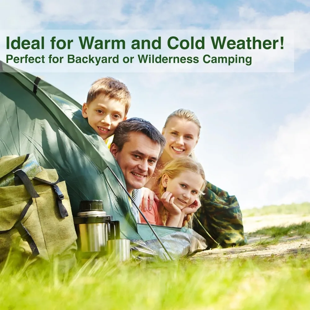 خيمة مقاومة للماء مناسبة لجميع المواسم تتسع لـ 5-6 أشخاص للتخييم والاستخدام الجماعي ومأوى الطوارئ ودعم بدون منزل #5