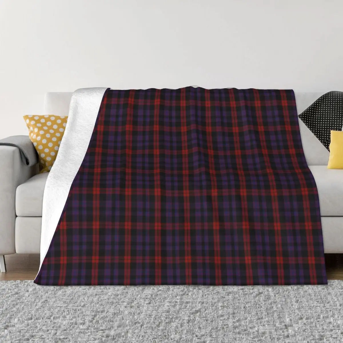 

Brown Clan Tartan Quilt Bed Blankets Couple Blankets Thin Wadding Blanket Throw Blanket