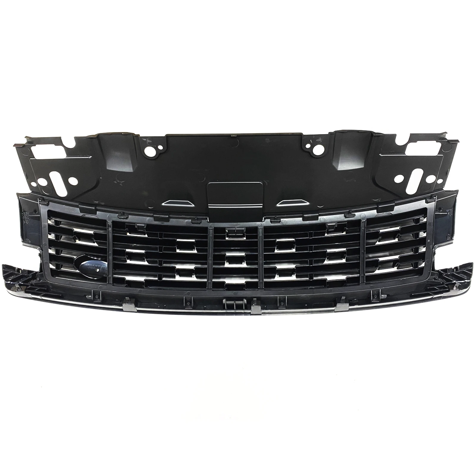 Grill Front Grille For Land Rover Range Rover Vogue L405 2023 2024 LRV-08711 Silver Car Upper Bumper Intake Hood Cover Mesh Grid