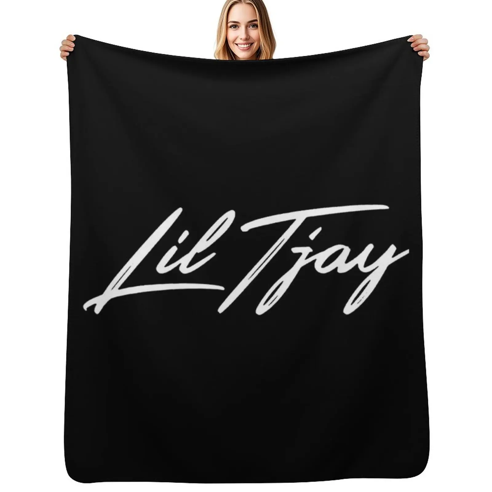 Lil Tjay Throw Blanket Bed Fashionable decorative Decorative Sofas Warm Plush For Sofa Thin Blankets