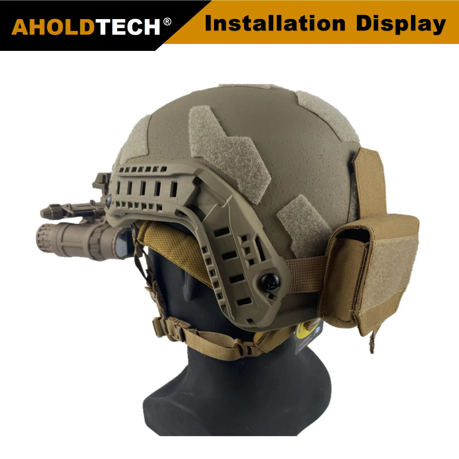 Aholdtech Tactical Counterbalance Weight Bag Helmet Battery Balancing Pack Bag NVG CounterWeight Pouch Helmet Accessories Gear