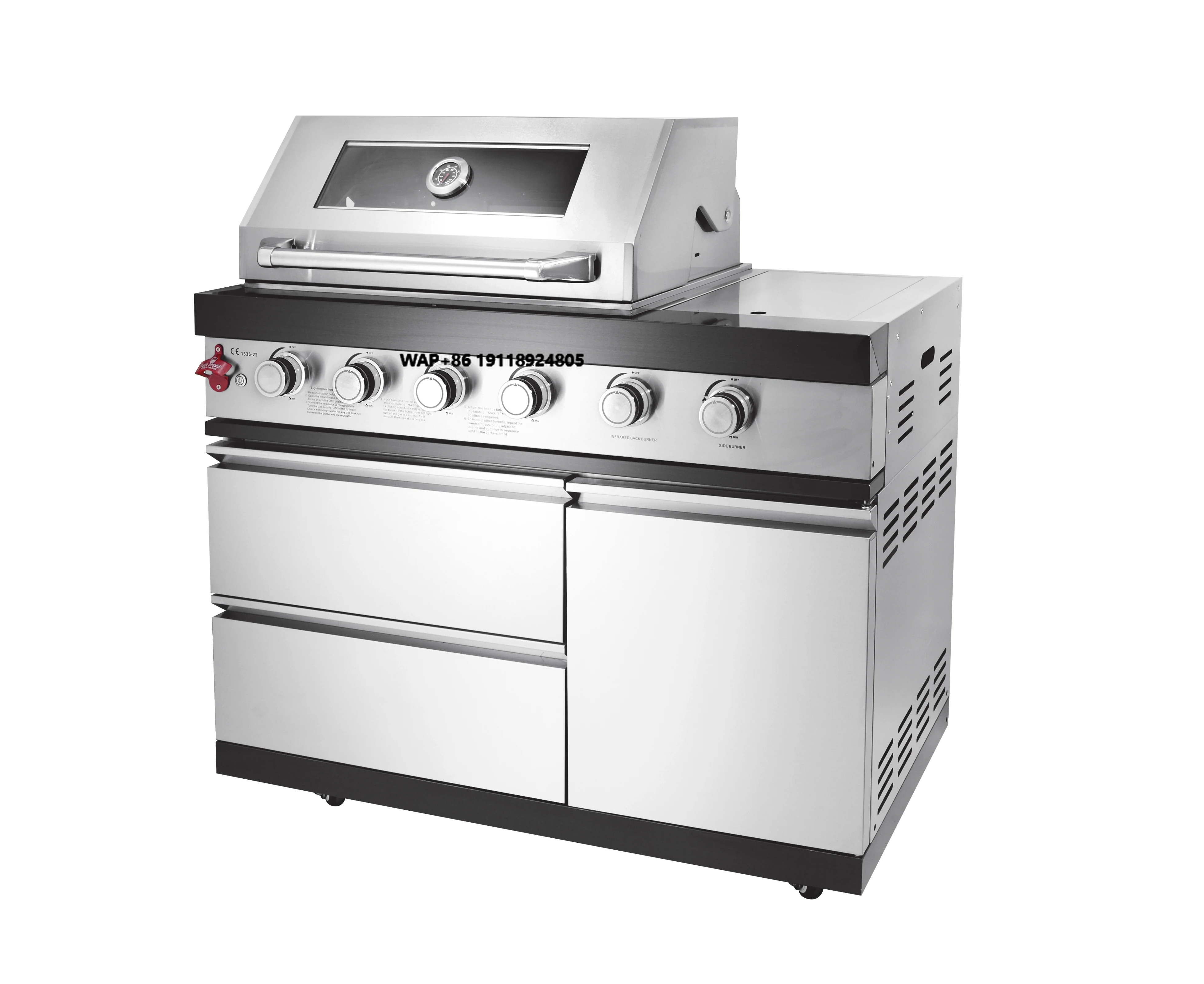 

Modern Premium Design Stainless Steel BBQ Grill Portable for 5 People Balcony & Outdoor Use