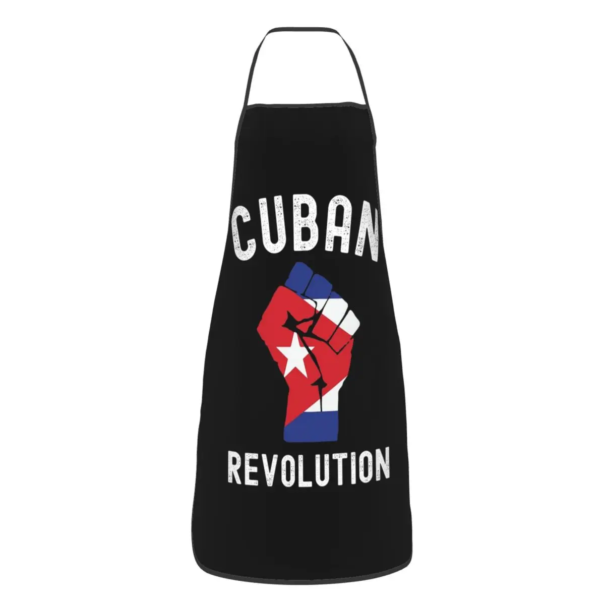 Cuban Revolution Cuba Flag Design Vintage Apron Chef Cooking Tablier Sleeveless Bib Kitchen Cleaning Pinafore for Women Men