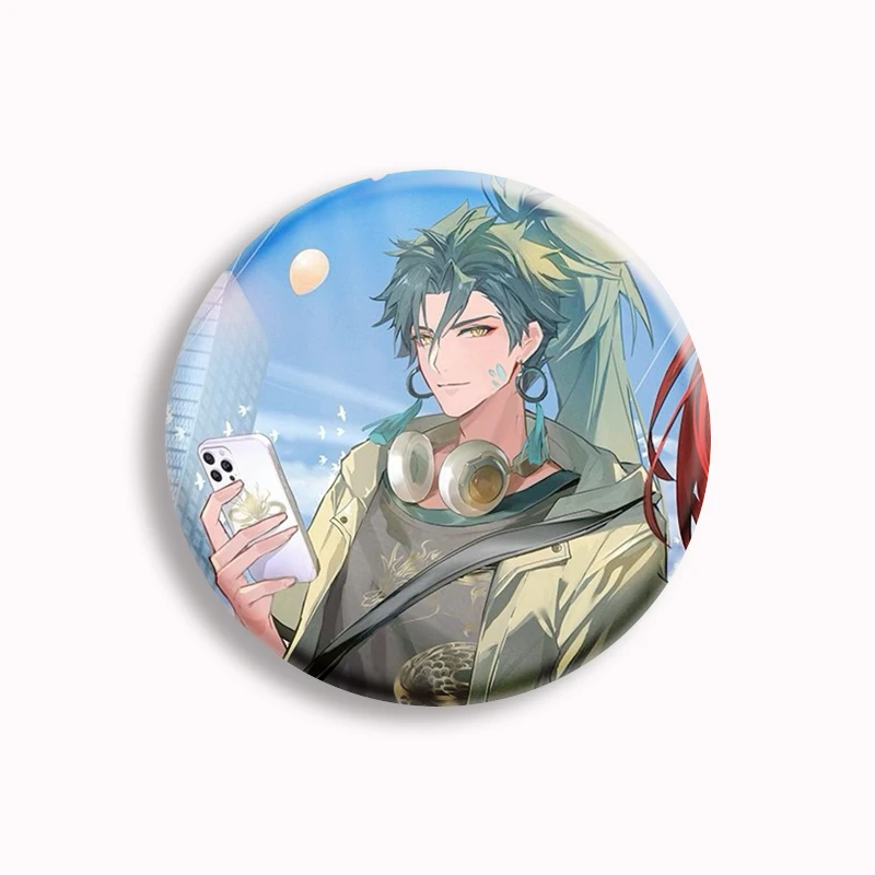 Wuthering Waves Game Soft Button Pin Jiyan Cartoon Cosplay Anime spilla Badge Bag accessori Decor Gamer Collect Friends Gift