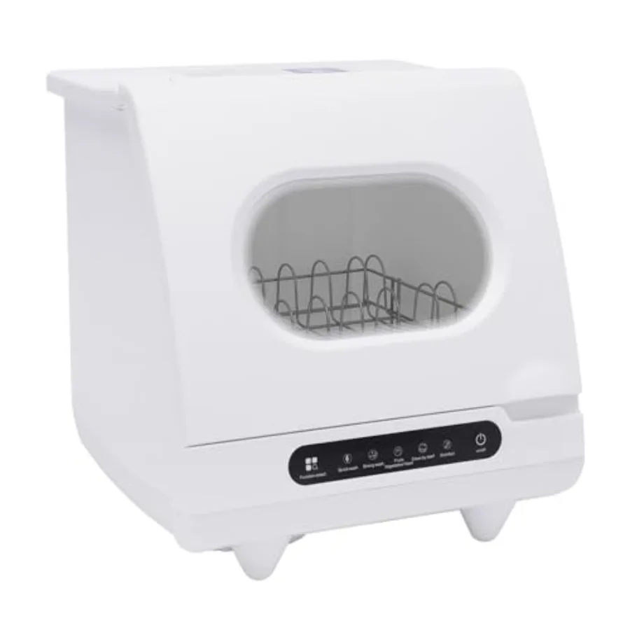

Compact Counter Top Dishwasher with 5 Washing Programs and 161.6 Hot Air Drying for Efficient Cleaning in Small Kitchens Apartm