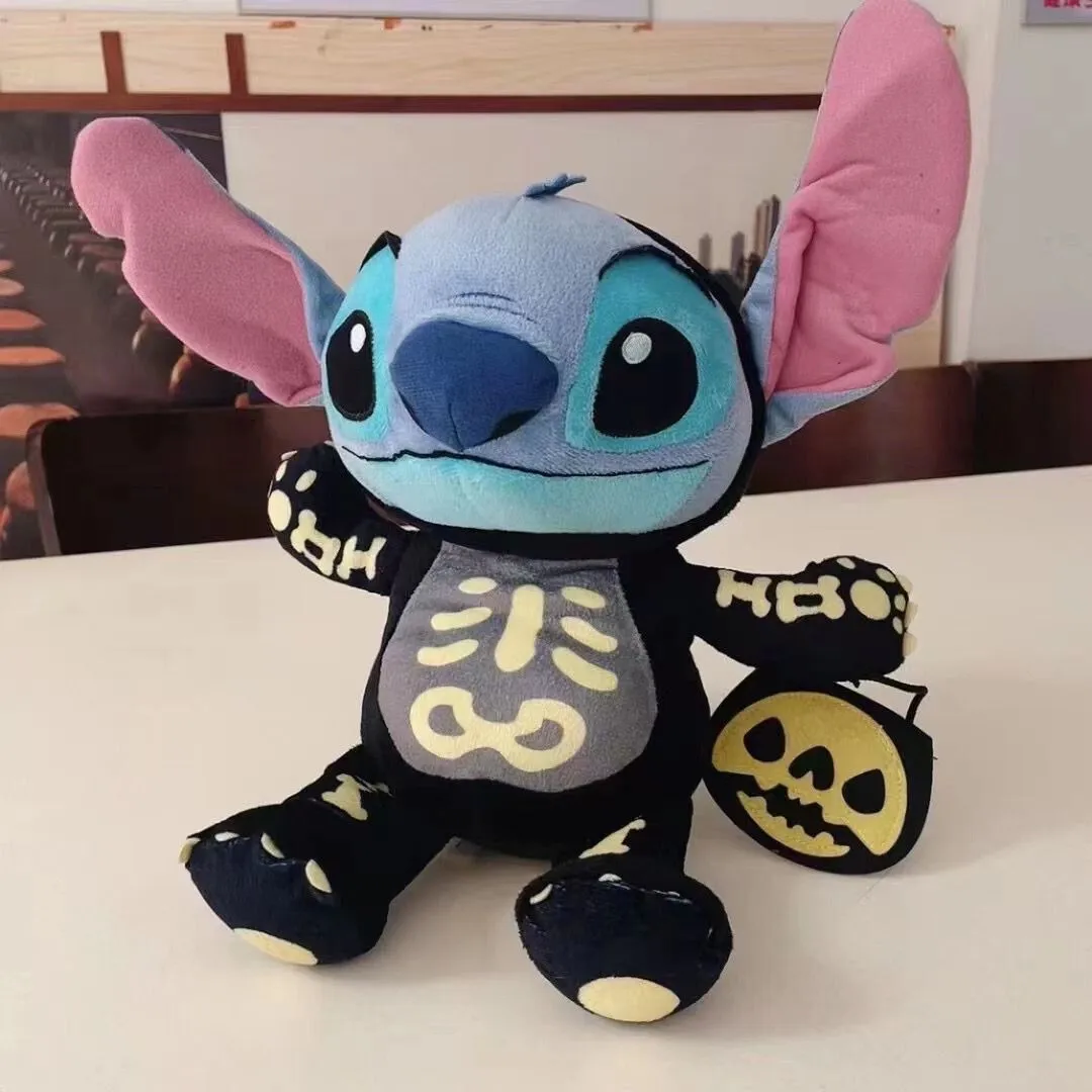 ตุ๊กตาสติทช์จากดิสนีย์ ชุดโครงกระดูกสำหรับฮาโลวีน ของเล่นคอสเพลย์