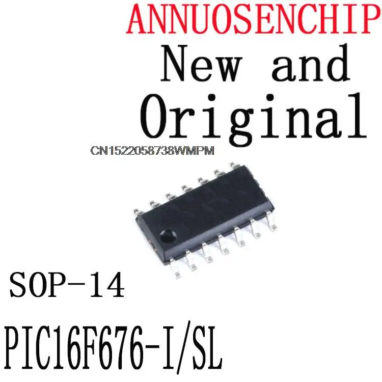 

50PCS PIC16F676 SOP-14 IC In stock! PIC16F676-I/SL