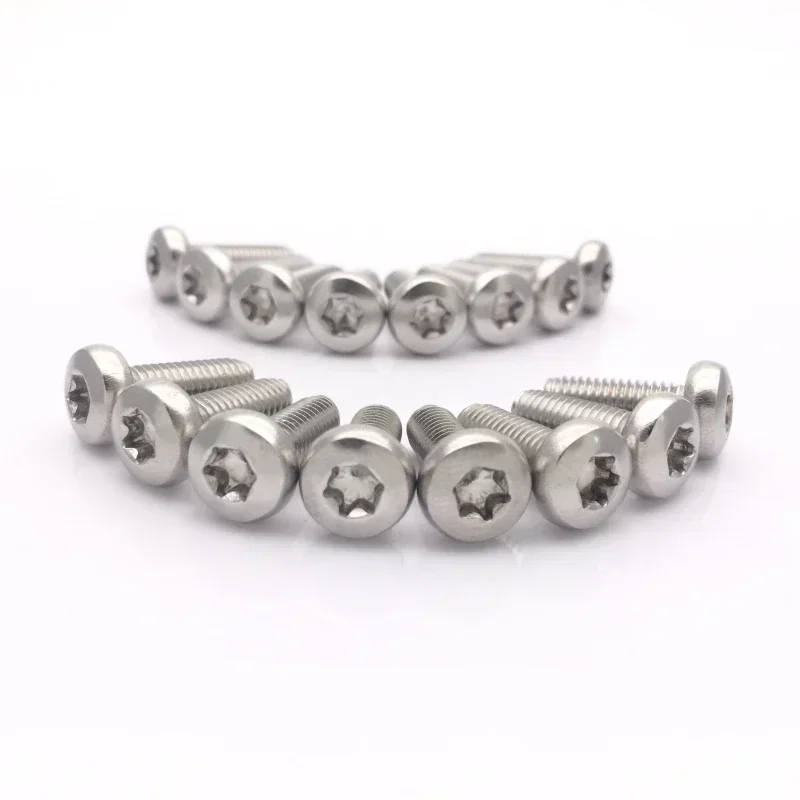 ZeGawWfZ 10pcs M8 parafuso de cabeça redonda Torx de aço inoxidável T&TX parafusos de decoração de móveis de ameixa parafusos 10mm-30mm de comprimento