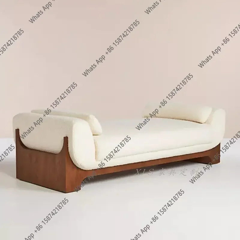O64 Nordic Light Luxury Special-shaped Shoe Change Bed Stool Creative Homestay Hotel Model Room Leisure Long Sofa Stool